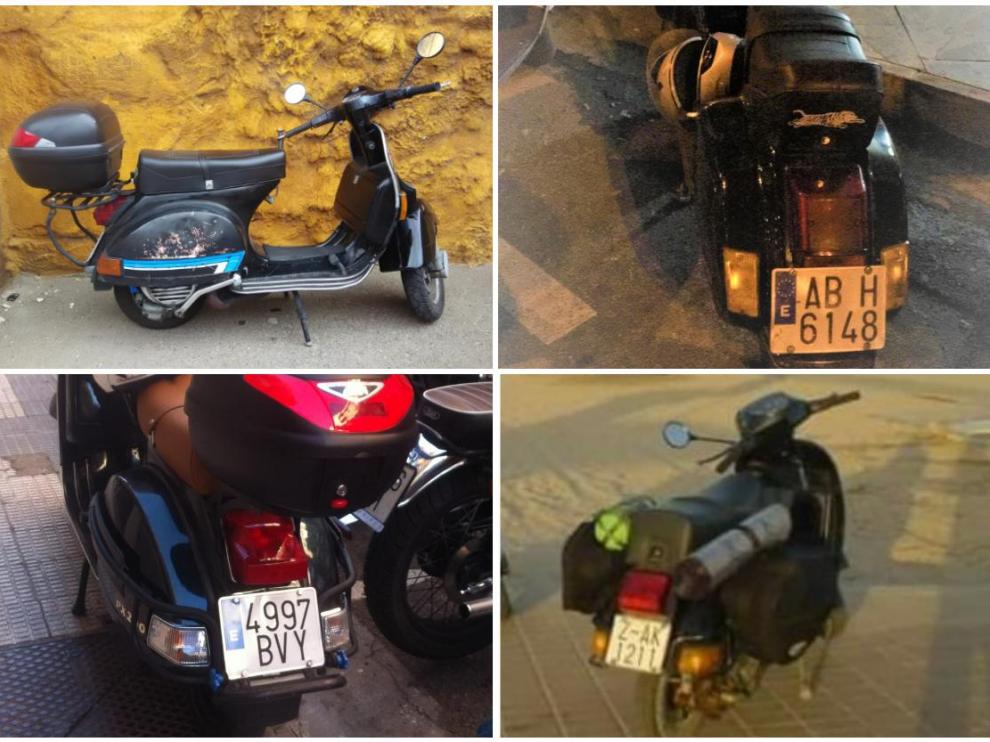 Estas cuatro motos han sido robadas en los últimos días en Zaragoza.