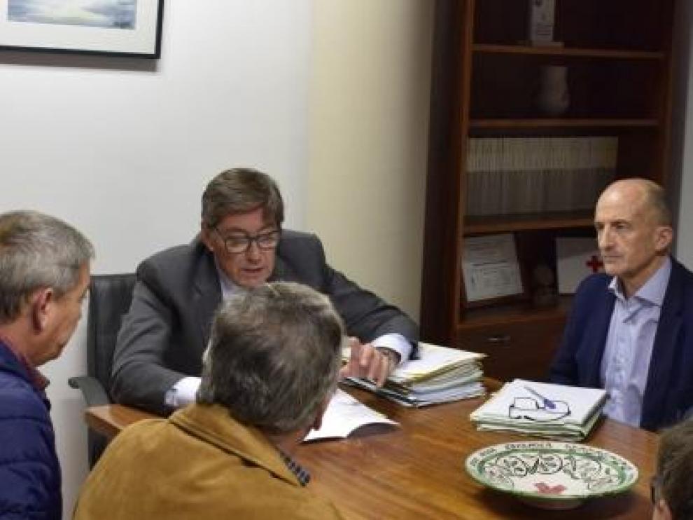 Arturo Aliaga, consejero de Industria, en su reunión de este sábado en Andorra.