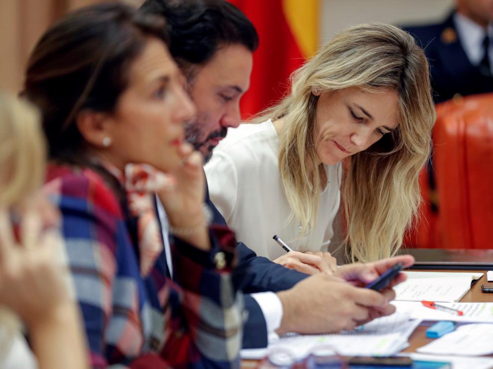 Cayetana Álvarez de Toledo durante una reunión de la Diputación Permanente celebrada esta semana en el Congreso.