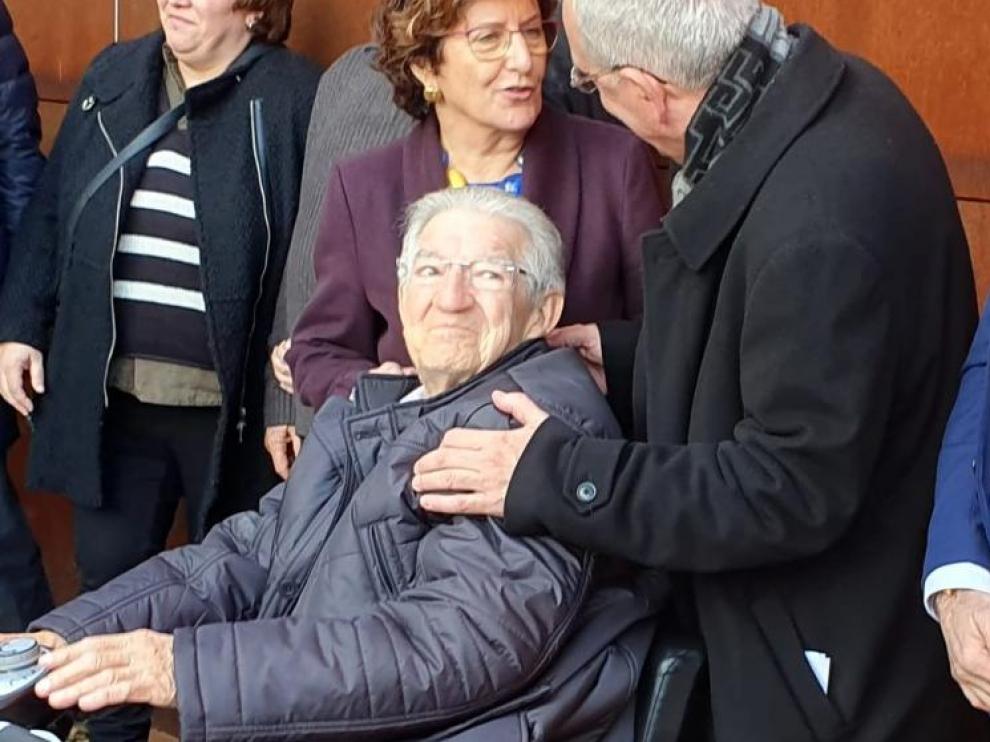 Enrique Calvera, en un momento del homenaje.