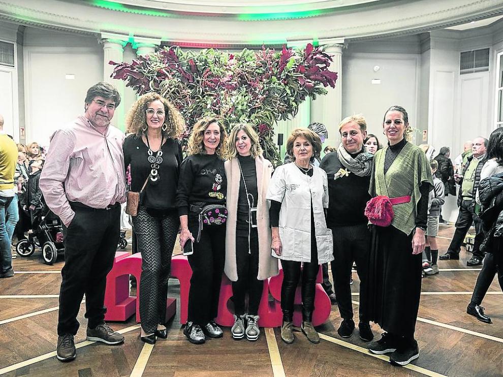 Santiago Escá, Nuria Fuentes, Belén García, Belén y M.ª Jesús Morales, Nacho Bergara y María Montal.