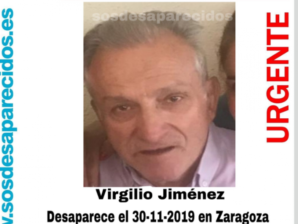 Virgilio Jiménez desapareció el sábado, 30 de noviembre, al mediodía.