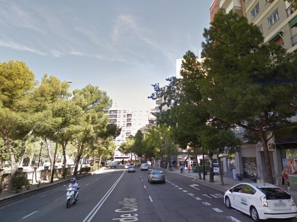 El accidente tuvo lugar en el paseo de Cuéllar, a la altura del número 37.