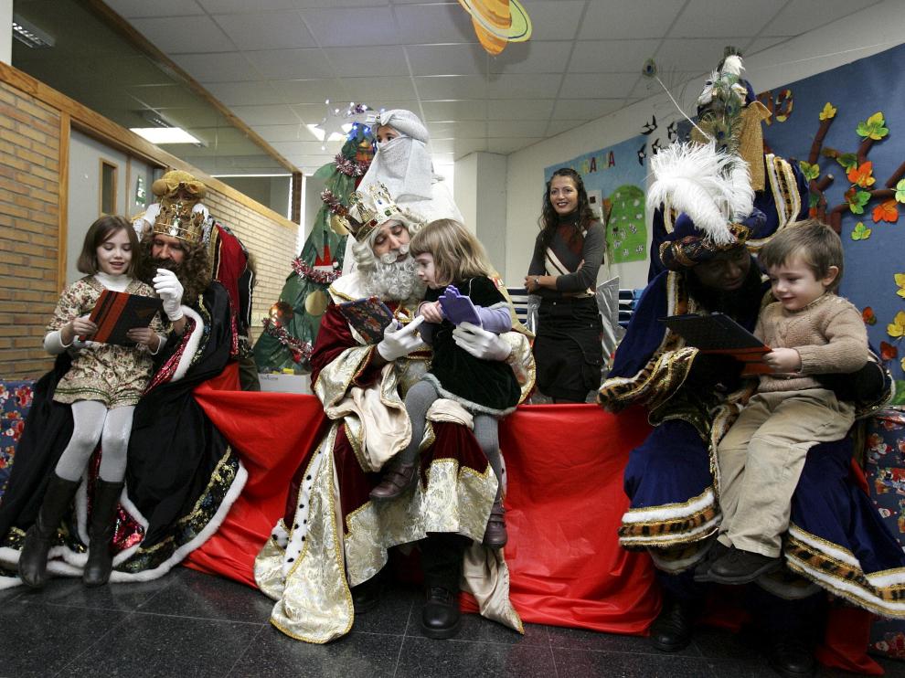 Visita de los Reyes Magos al CEIP Sancho Ramírez de Huesca