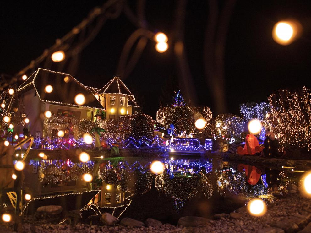 La muy iluminada vivienda de la familia Gollnhuber.