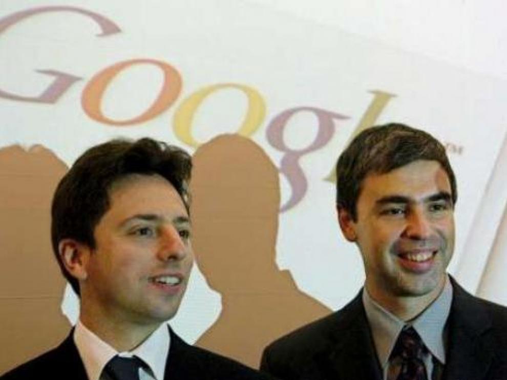 Larry Page y Sergey Brin, cofundadores de Google y respectivamente consejero delegado y presidente de Alphabet