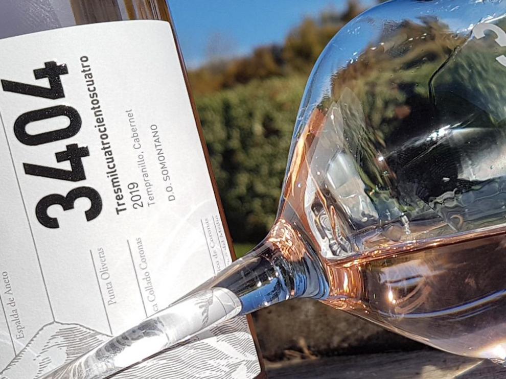 Botella del nuevo Pirineos 3404 rosado.