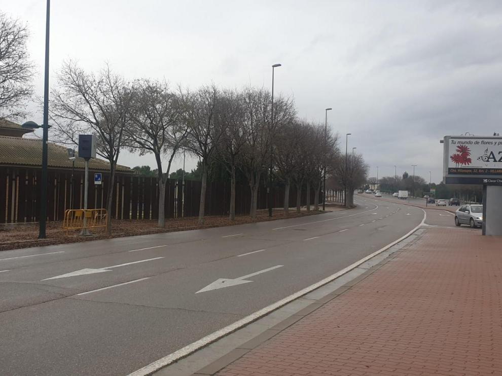 Radar instalado en la avenida Gómez Laguna, frente a La Floresta en Zaragoza