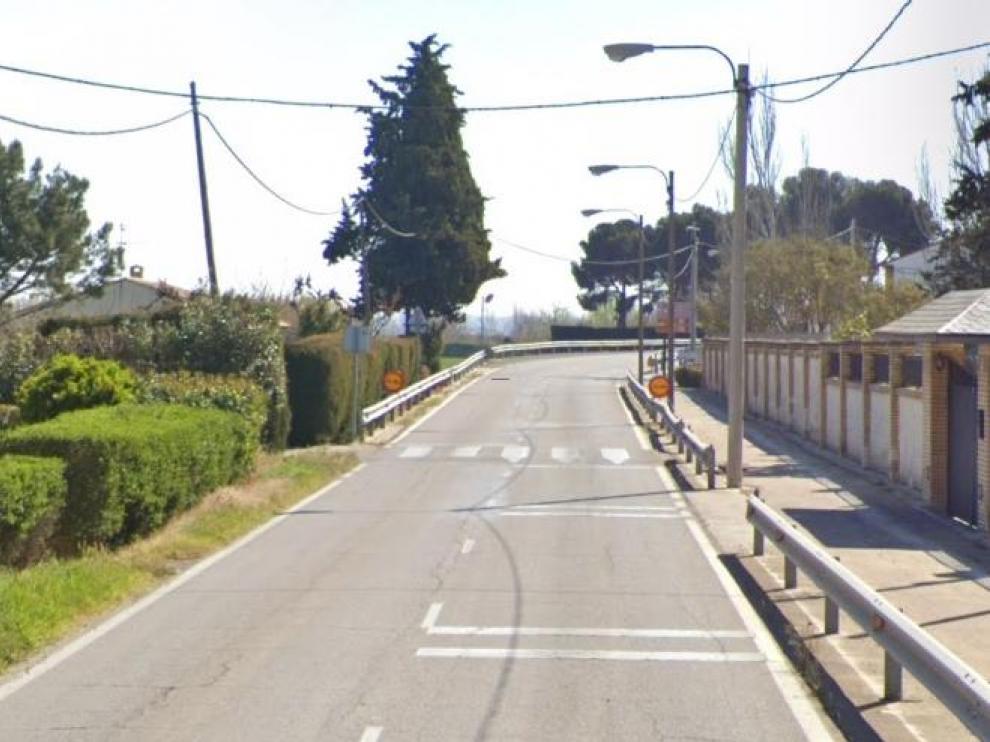 Carretera entre Movera y Pastriz, que ha sido invadida durante unos minutos.