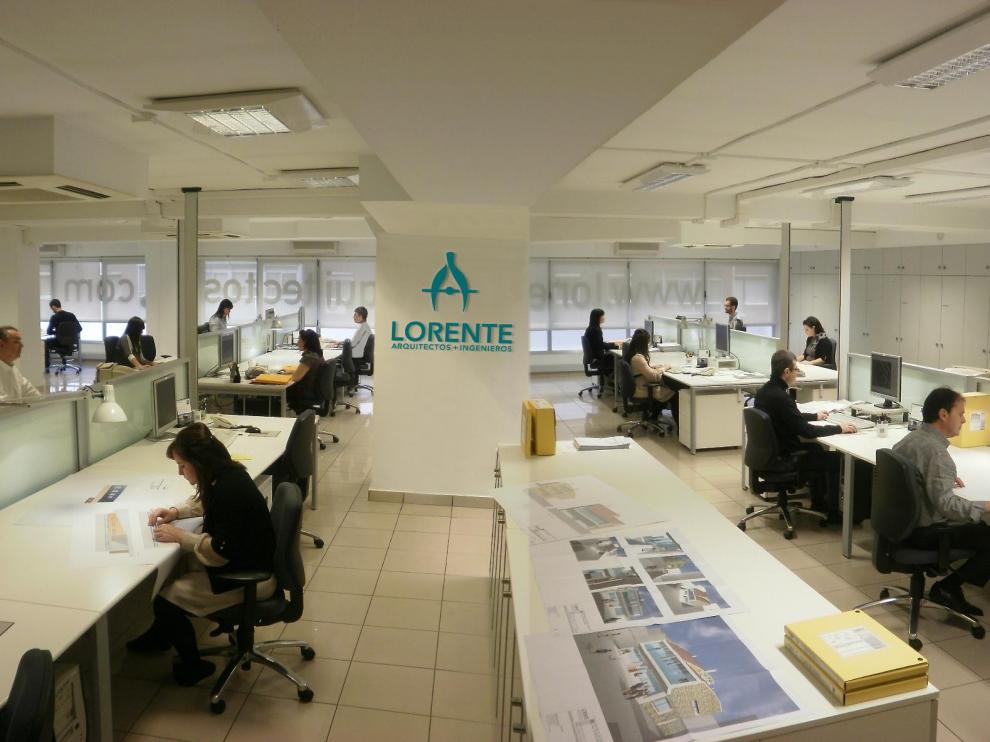 Oficinas centrales de Lorente Arquitectos en Zaragoza.