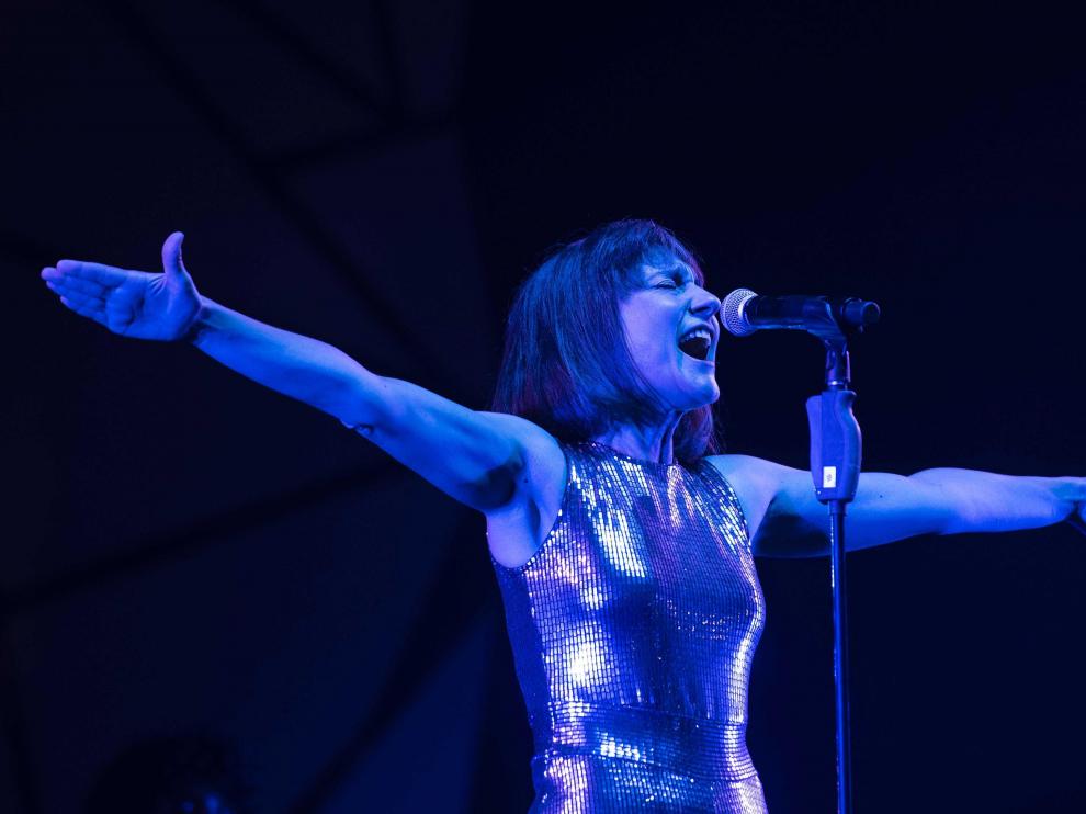 Eva Amaral, en el concierto que el dúo dio en las pasadas Fiestas del Pilar.