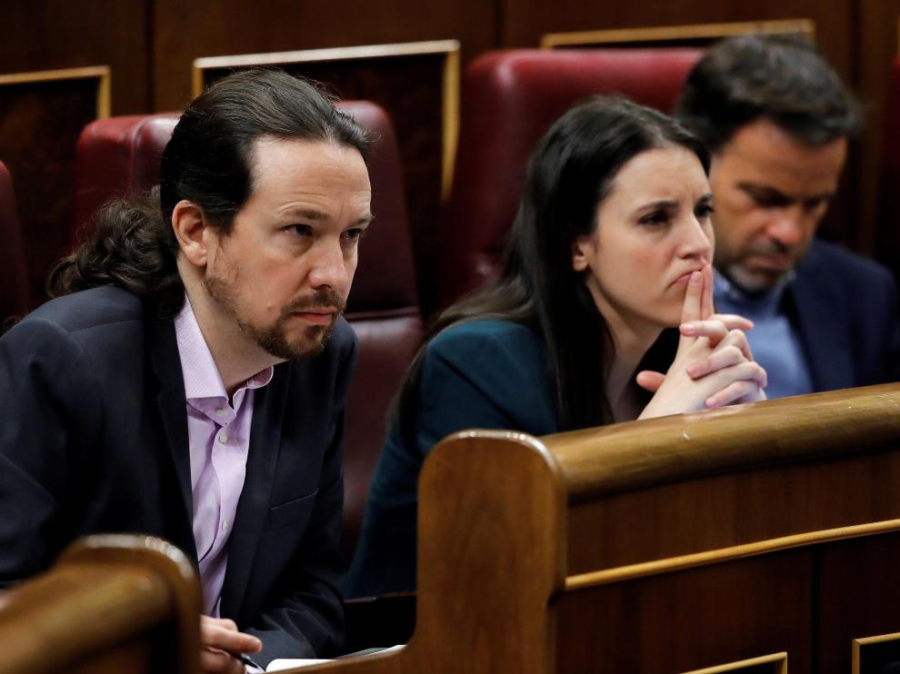 Pablo Iglesias e Irene Montero.