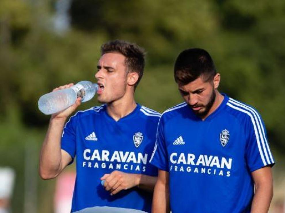 Lasure y Papunashvili, juntos al inicio de la pretemporada de la actual campaña, en Boltaña.