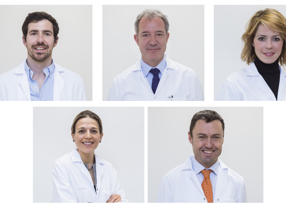 Miembros del equipo de Ginecología y Obstetricia de Quirónsalud Zaragoza.