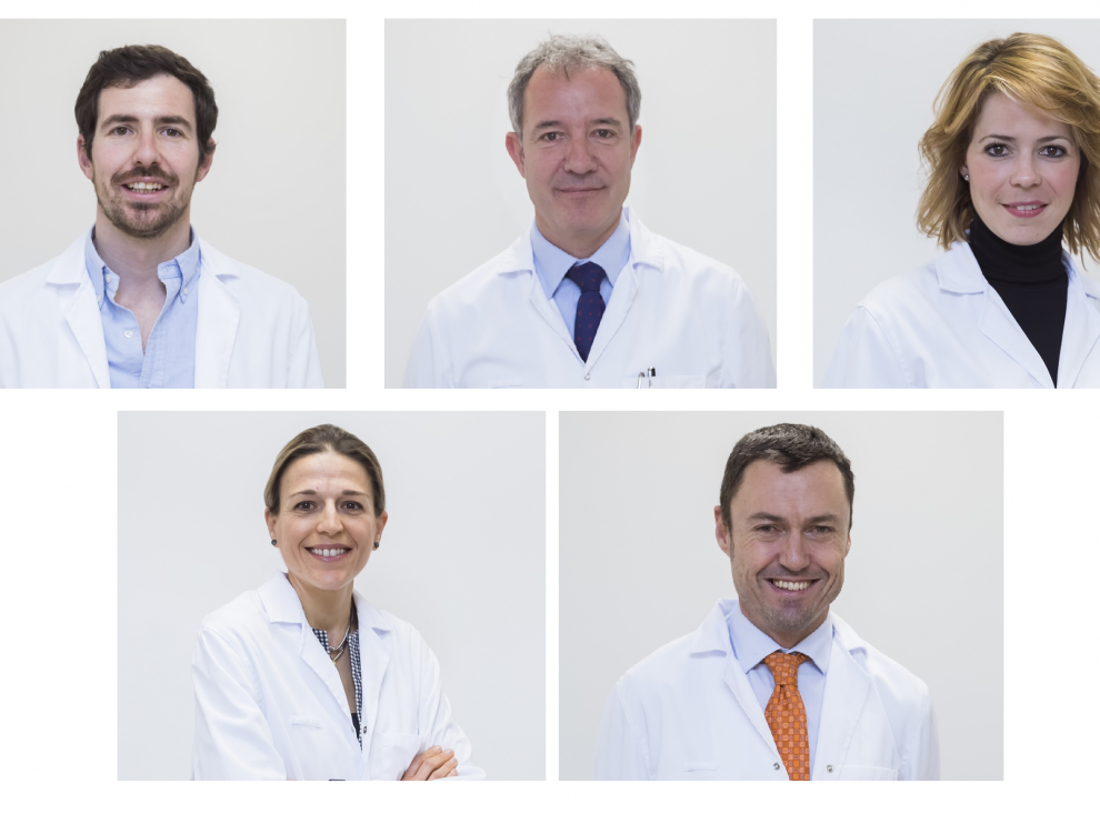 Miembros del equipo de Ginecología y Obstetricia de Quirónsalud Zaragoza.