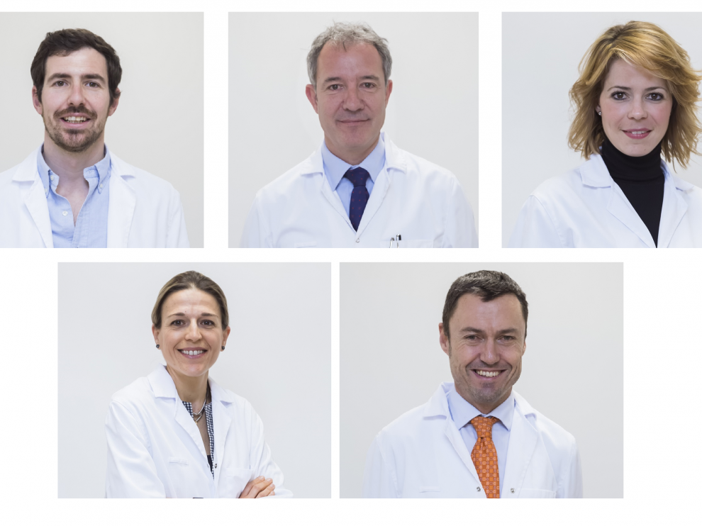 Miembros del equipo de Ginecología y Obstetricia de Quirónsalud Zaragoza.