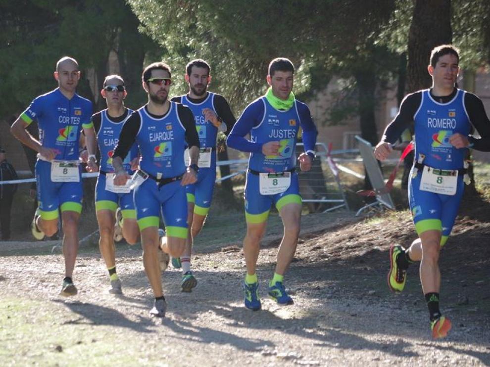 El equipo Tragamillas Alcañiz (Jávega, Cortés, Ejarque, Romero, Justes, Ejarque)