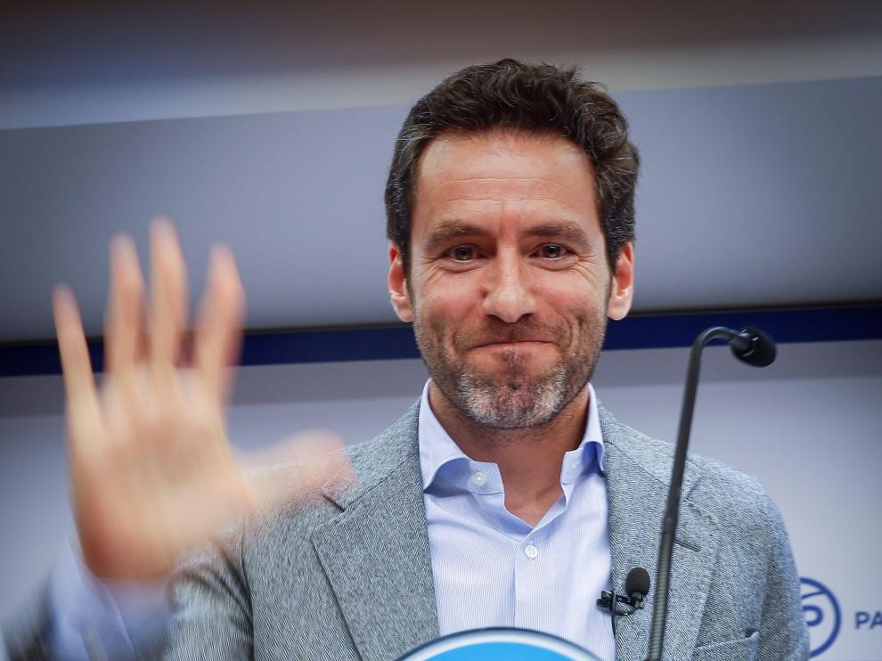 Borja Sémper, en la rueda de prensa en la que ha explicado este martes su decisión de alejarse de la política.