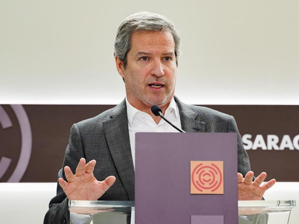 El portavoz de Ciudadanos en las Cortes de Aragón, Daniel Pérez Calvo, y ahora secretario autonómico de Comunicación.