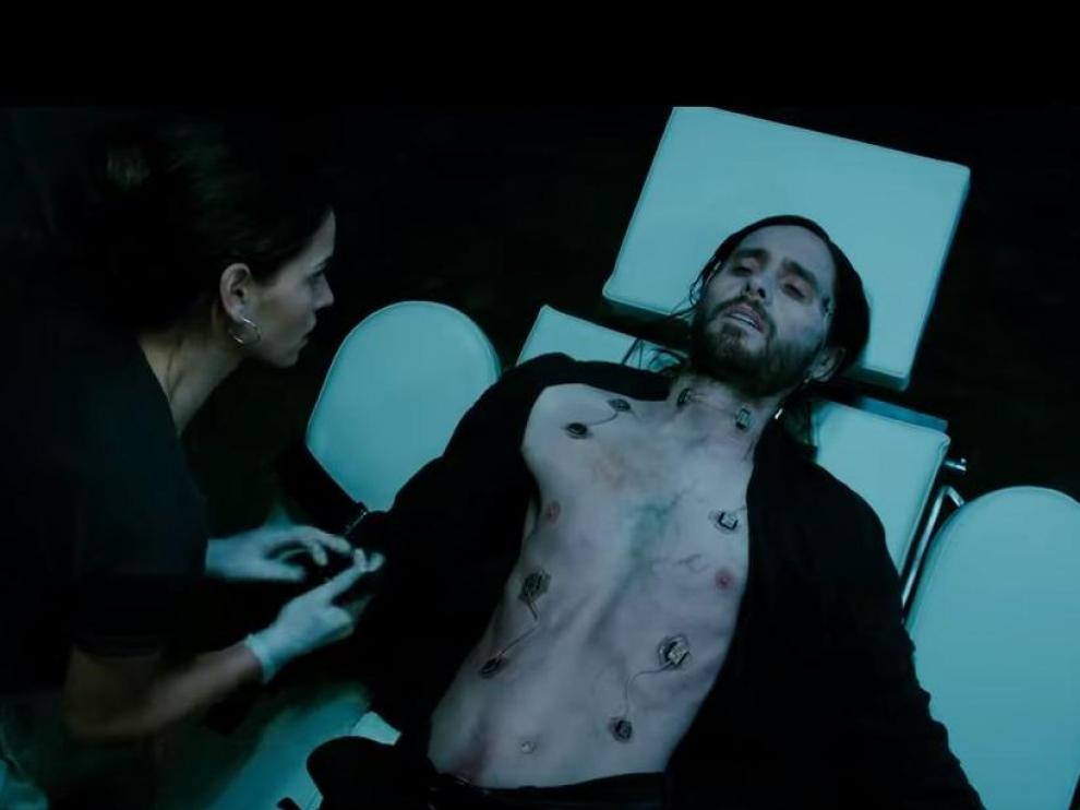 Un fotograma del tráiler de 'Morbius', protagonizada por Jared Leto.
