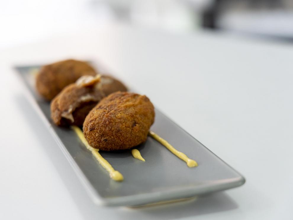 Croquetas del bar Las Mañicas de Teruel