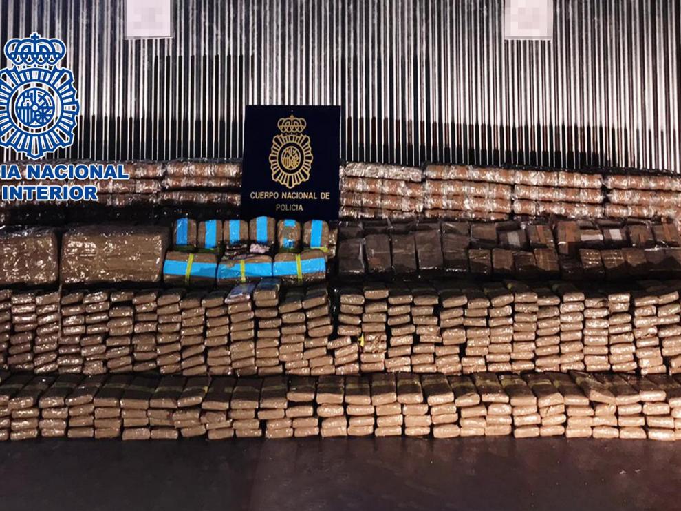 La droga incautada por la Policía.