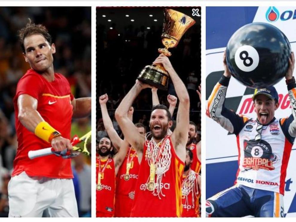 Rafa Nadal y Marc Márquez en la categoría de Mejor Deportista Masculino del Año y la Selección Española Masculina de Baloncesto ha sido elegida para formar parte de la categoría a Mejor Equipo del Año.