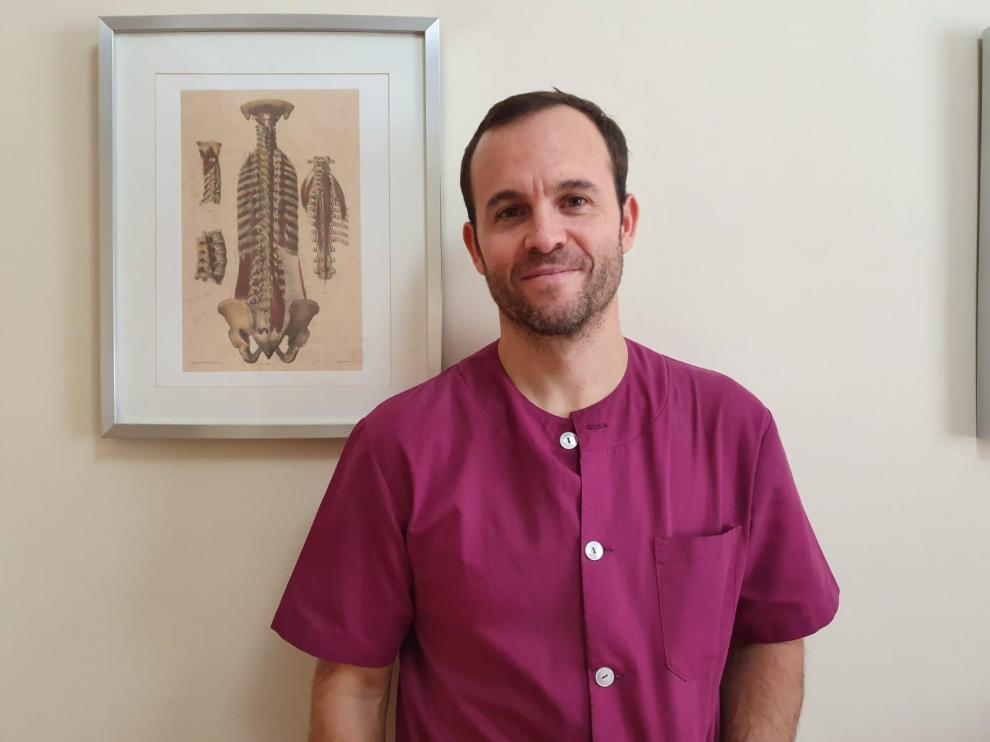 César Castellanos, fisioterapeuta zaragozano.