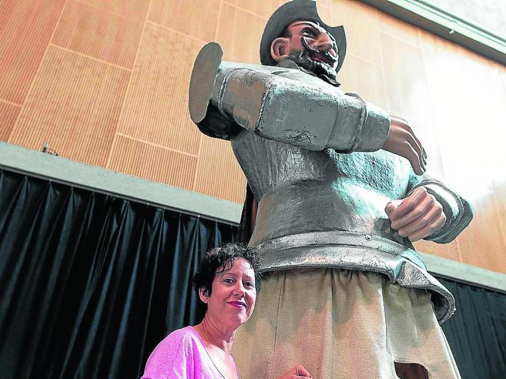Asunción Sancho, cuando hizo las pruebas para entrar en la comparsa.