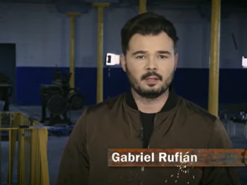 Gabriel Rufián en el programa piloto de 'La Fábrica'.