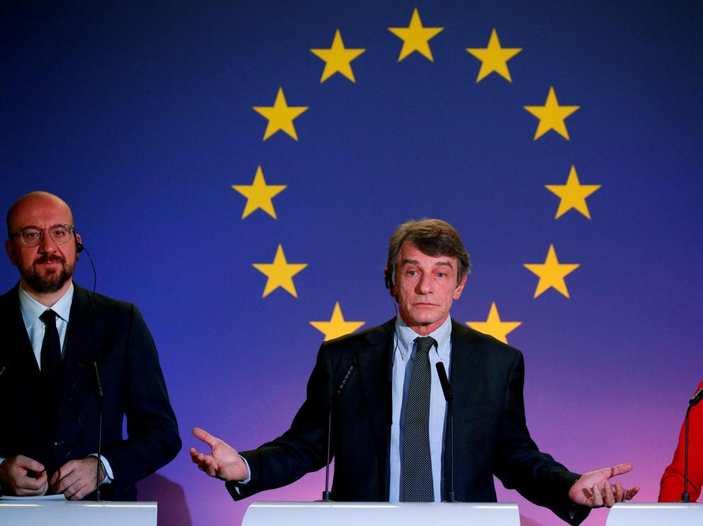 El presidente del Consejo Europeo, Charles Michel, en una comparecencia de este viernes.