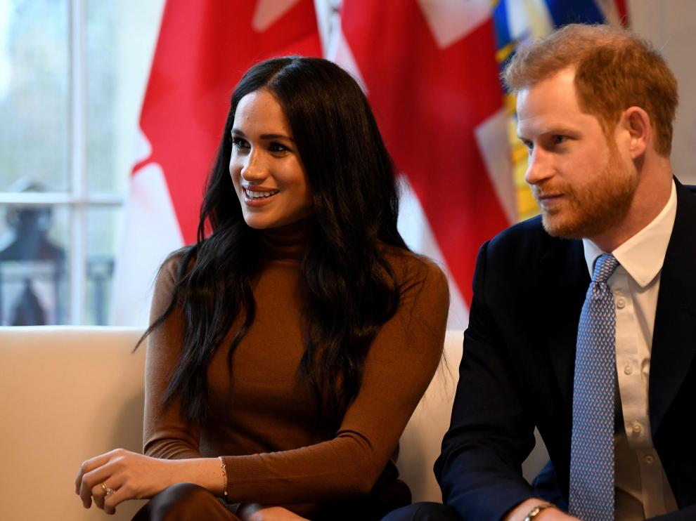 Los duques de Sussex en una visita a la Casa de Canadá en Londres el pasado 7 de enero.