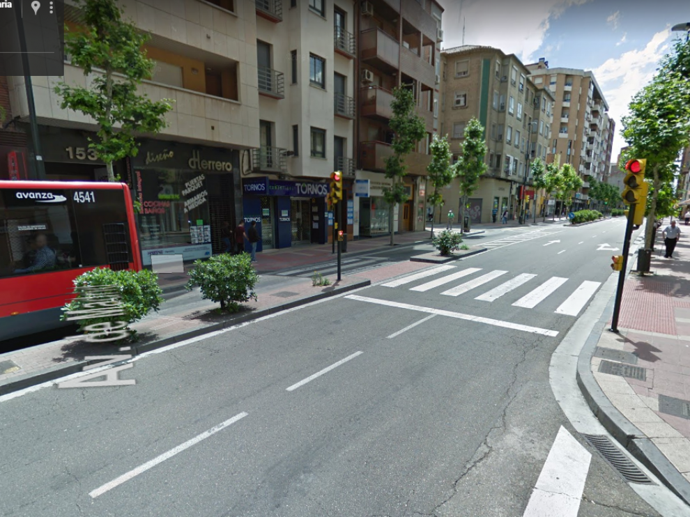 Imagen de la avenida de Madrid de Zaragoza