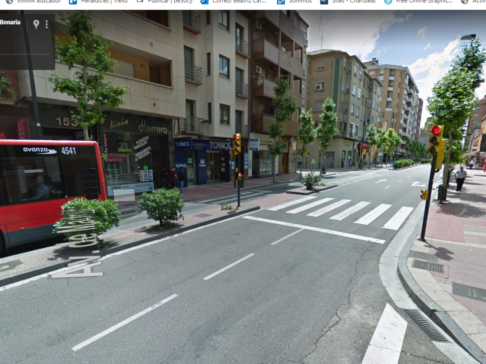 Imagen de la avenida de Madrid de Zaragoza