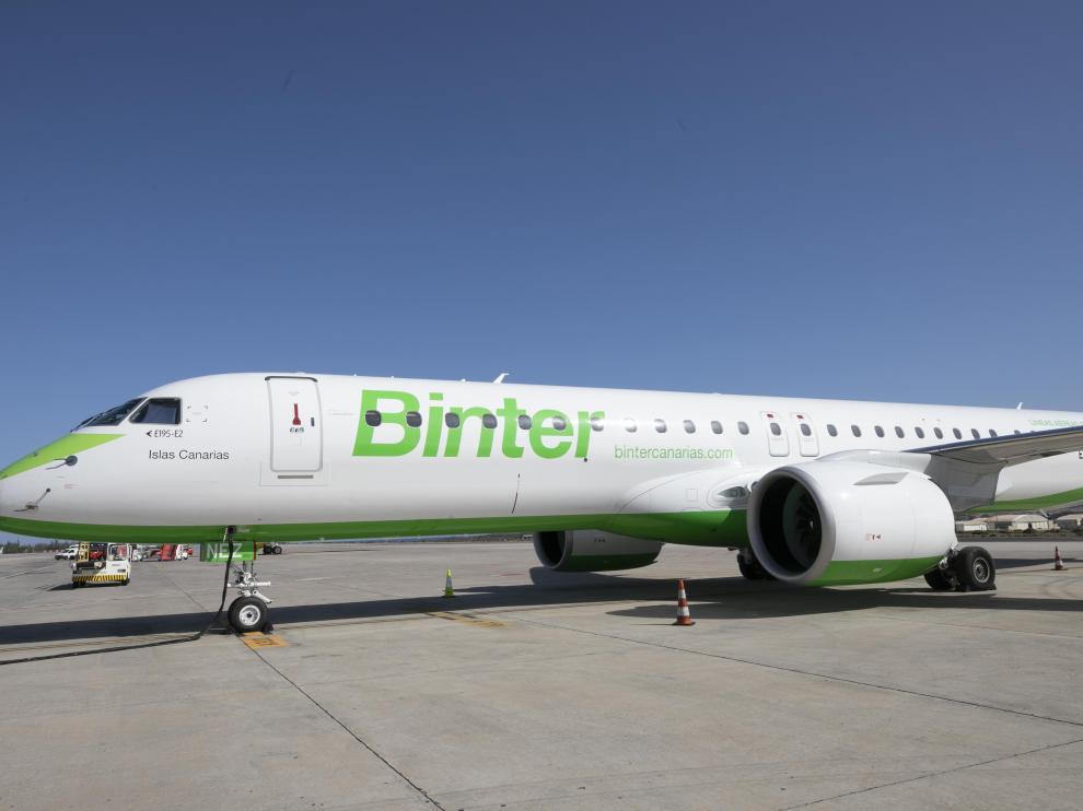 Un avión de Binter Canarias.