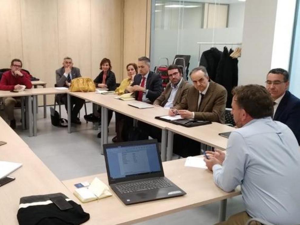 Reunión constitutiva de la comisión de renovables del Clúster de la Energía, el pasado viernes.