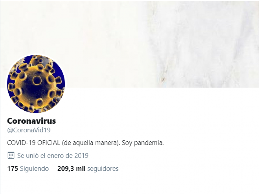El coronavirus ya tiene cuenta de Twitter