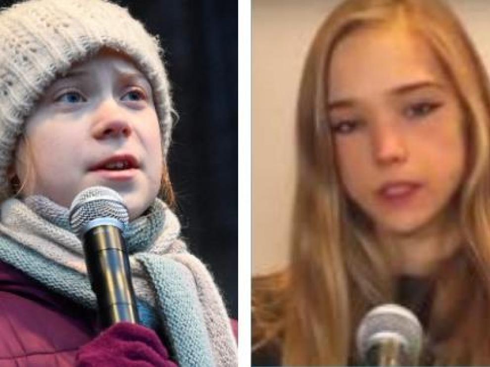 Greta Thunberg y Naomi Seibt