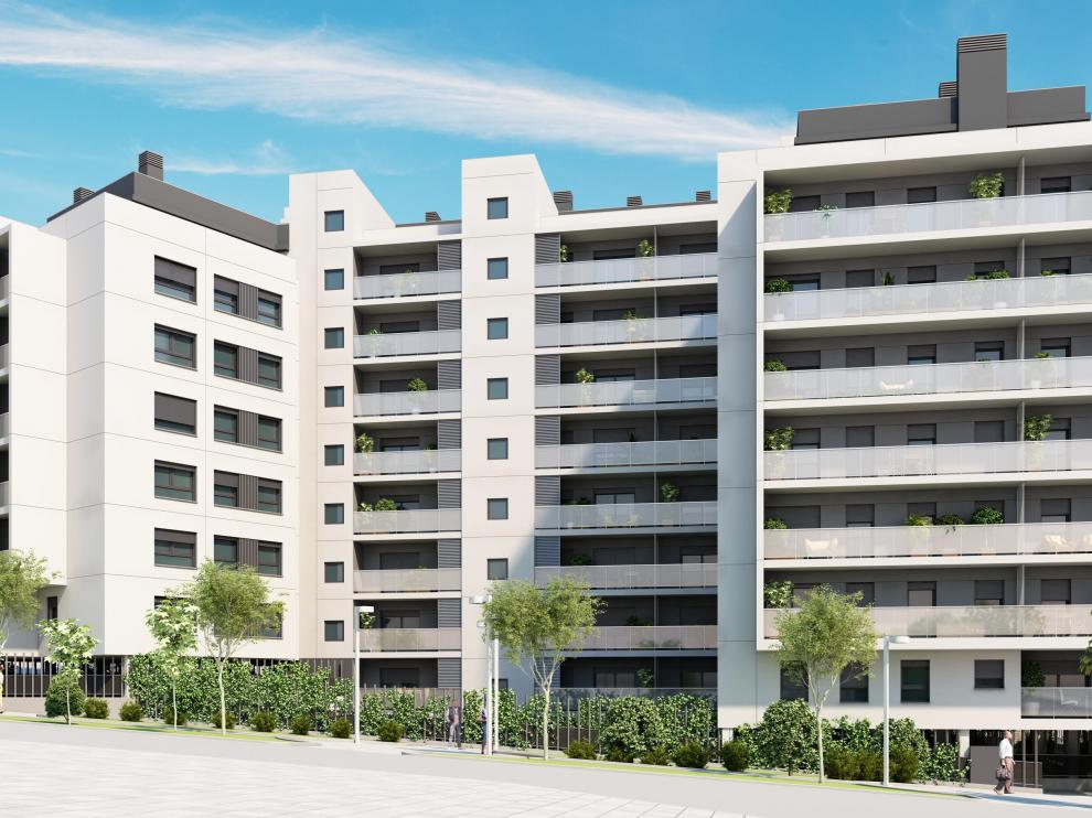 Edificios del residencial El Buril.