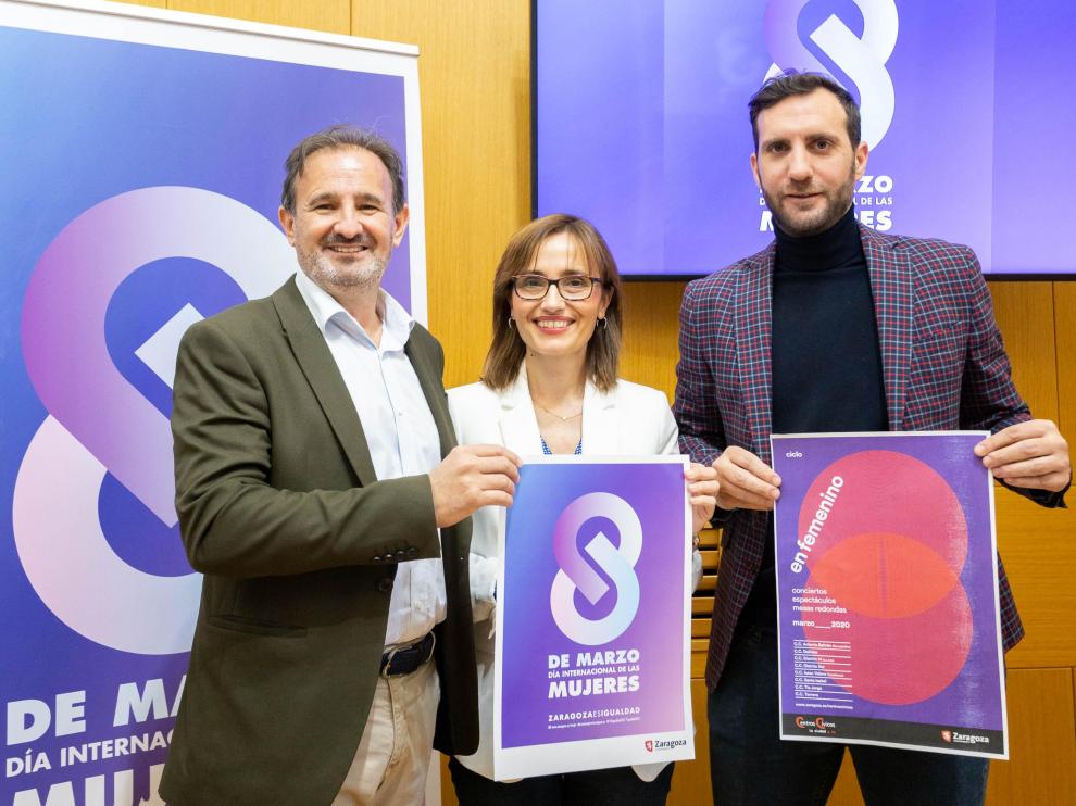 Presentación del Día Internacional de las Mujeres en el Ayuntamiento de Zaragoza