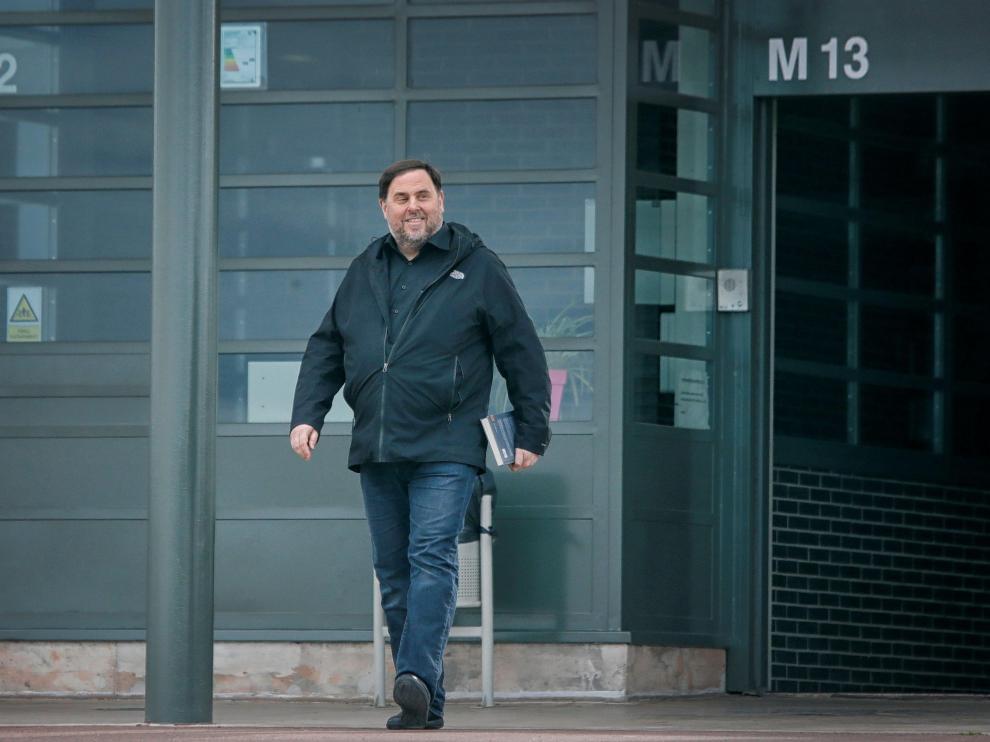Junqueras a su salida de prisión