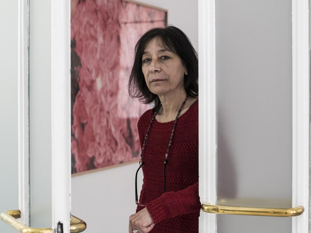 Adela Badía, trabajadora de la Casa de la Mujer, durante la crisis del coronavirus.