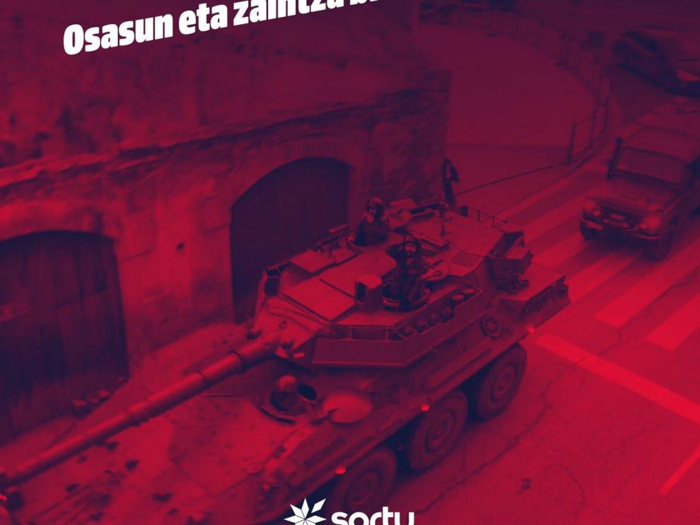 Imagen de Alcañiz utilizada por Sortu.