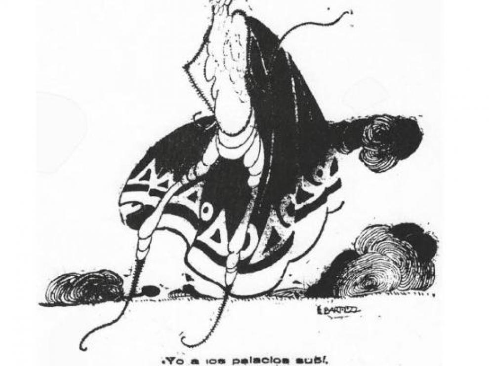 El bicho dibujado hace cien años por Salvador Bartolozzi.