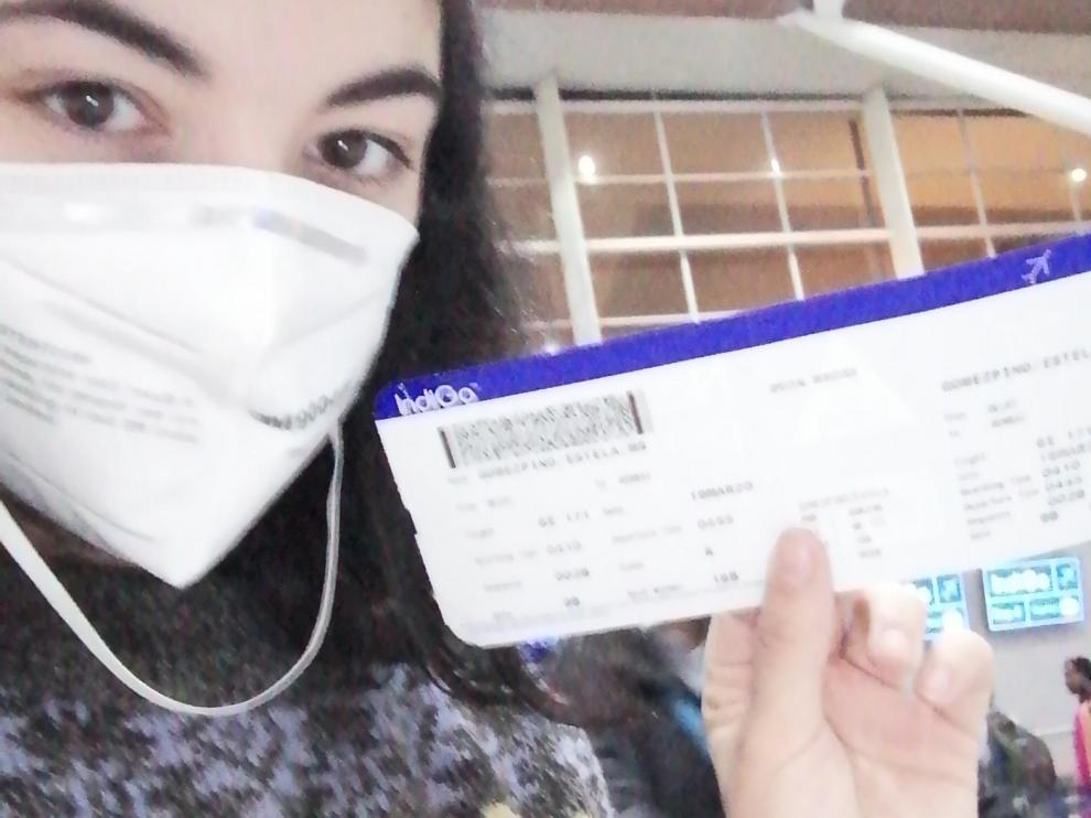 Desde la India, Stella Gómez, ya de vuelta, manda un mensaje de esperanza para quienes siguen atrapados en el continente asiático.