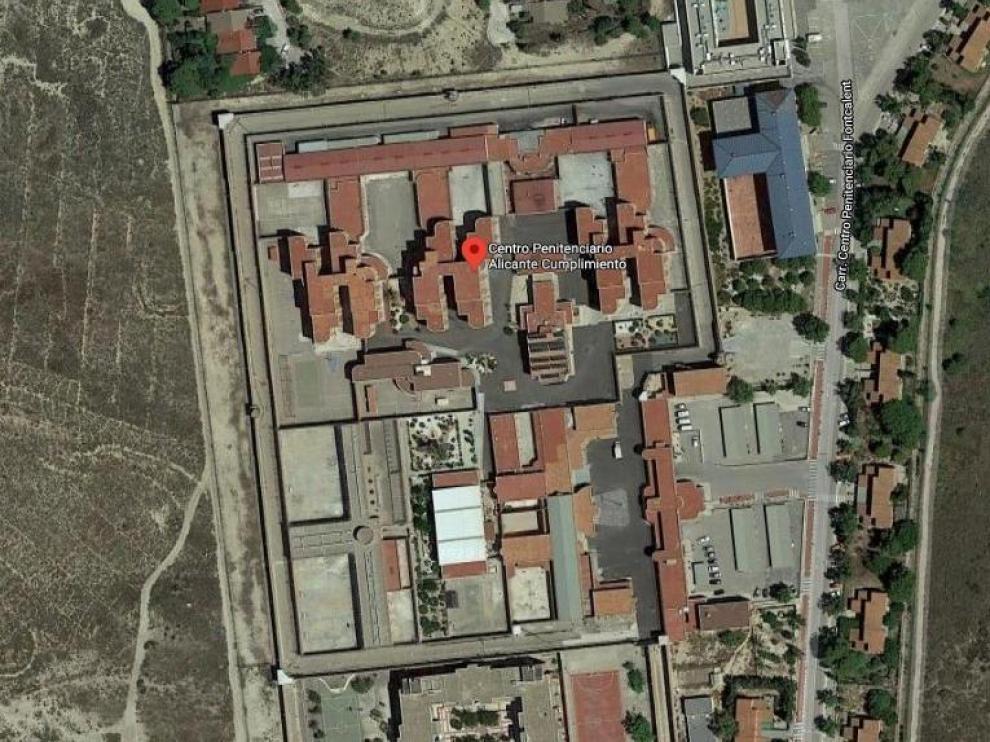Localización de la prisión alicantina.