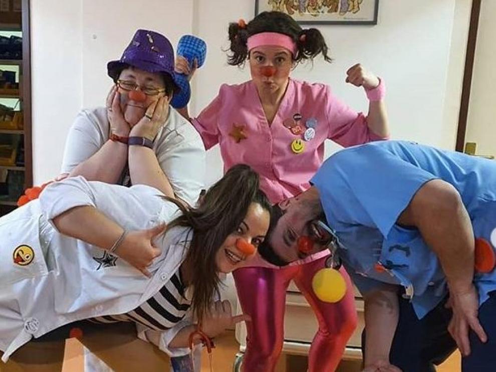 Imagen de uno de los vídeos de la asociación de payasos.