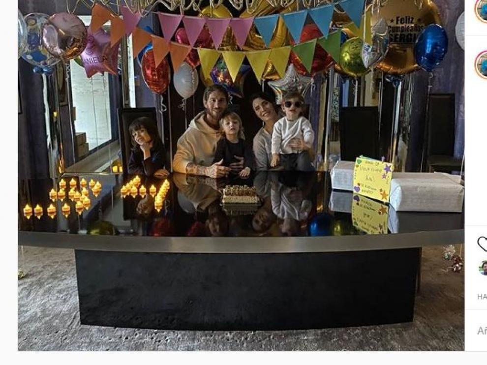 Ramos agradece el cariño recibido en su 34 cumpleaños.