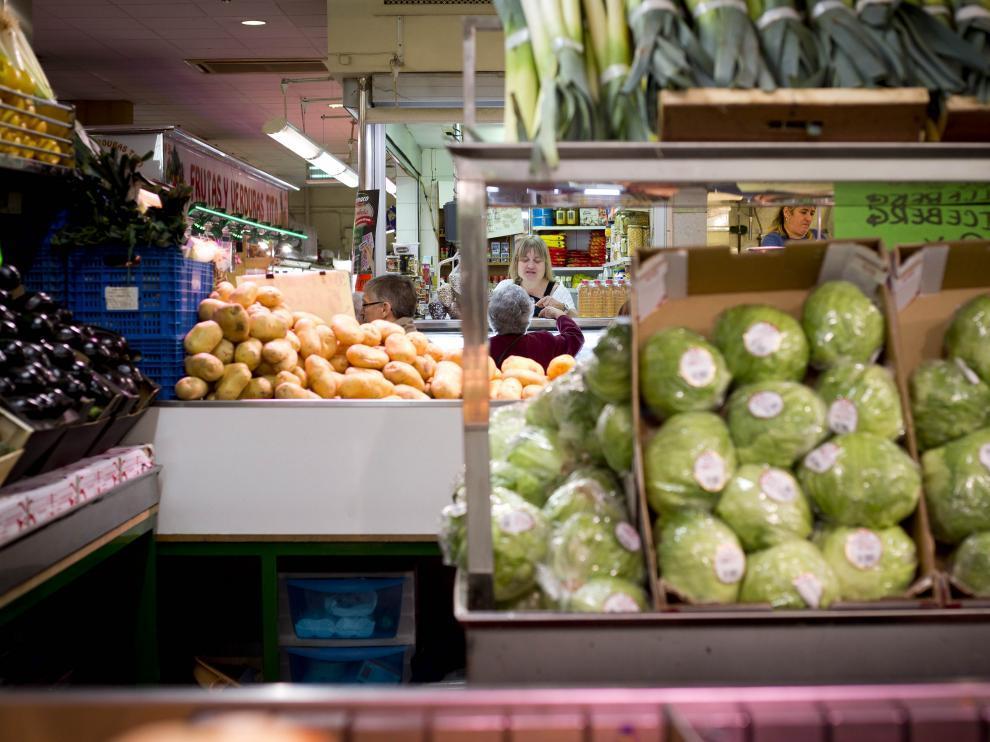 Foto de archivo de un mercado.
