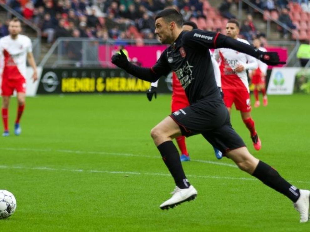 Haris Vuckic, en un partido con el Twente
